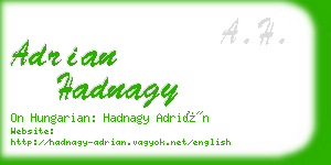 adrian hadnagy business card